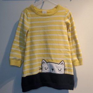 Gymboree knitted cat dress size 3t